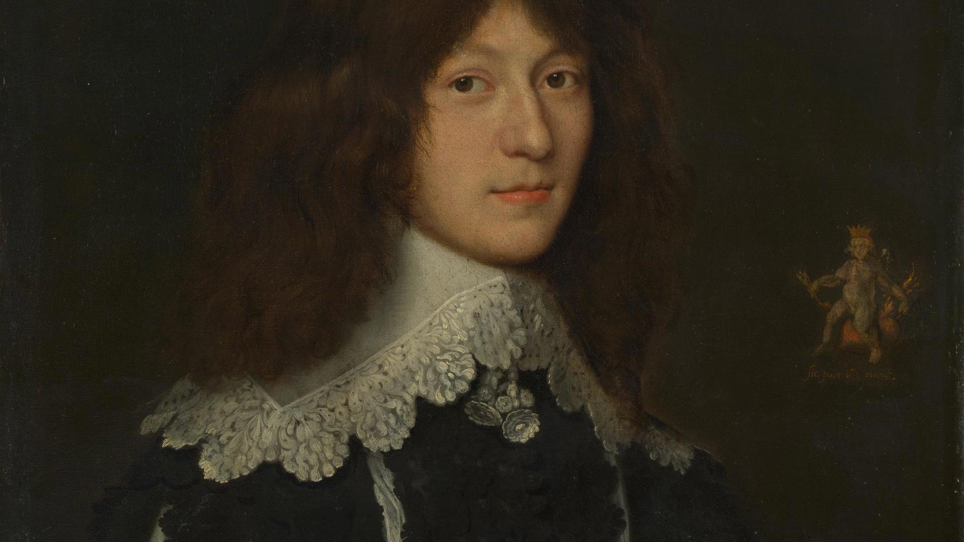 Portrait of a Young Man in Black by Dutch
