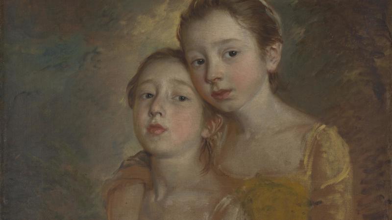 Thomas Gainsborough, 'The Painter's Daughters with a Cat', probably about 1760-1