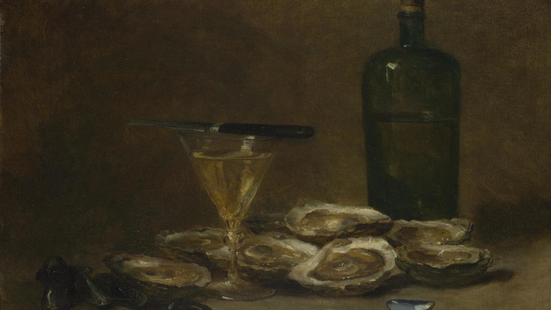 Still Life with Oysters by Philippe Rousseau