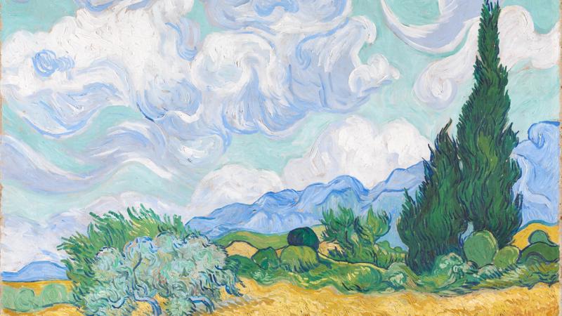 Vincent van Gogh, 'A Wheatfield, with Cypresses', 1889