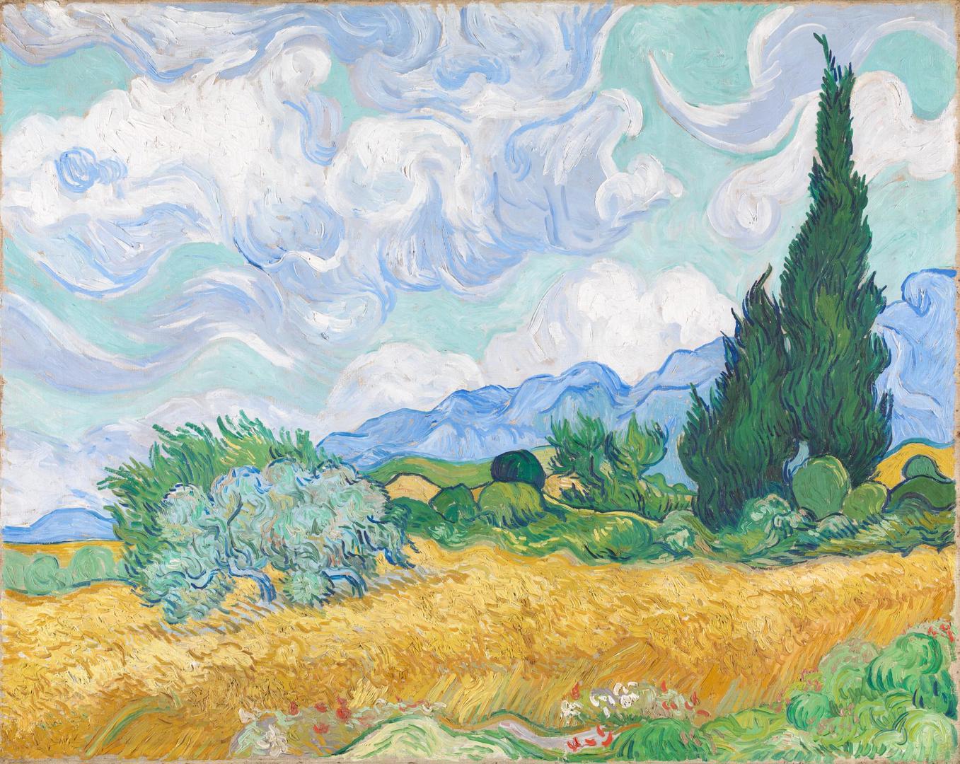 Louis Vuitton -  A Wheatfield with Cypresses by Van Gogh Masters