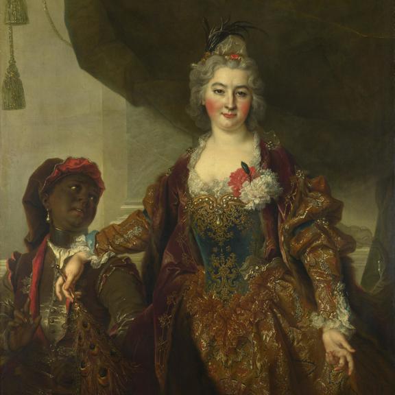 Mme de Souscarrière (?) and her Page