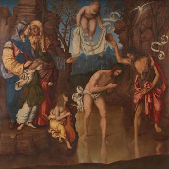 The Visitation with the Baptism of Christ