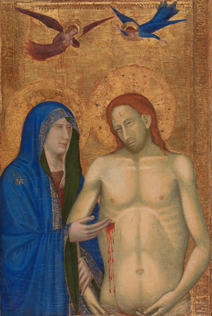 The Dead Christ and the Virgin by Neapolitan follower of Giotto