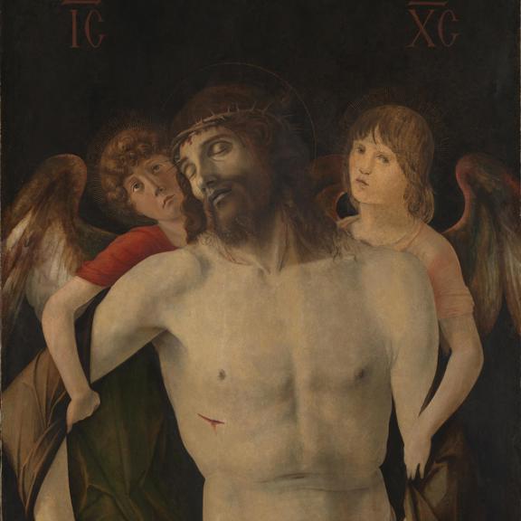 The Dead Christ supported by Two Angels