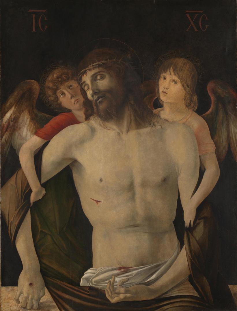 The Dead Christ supported by Two Angels by Giovanni Bellini
