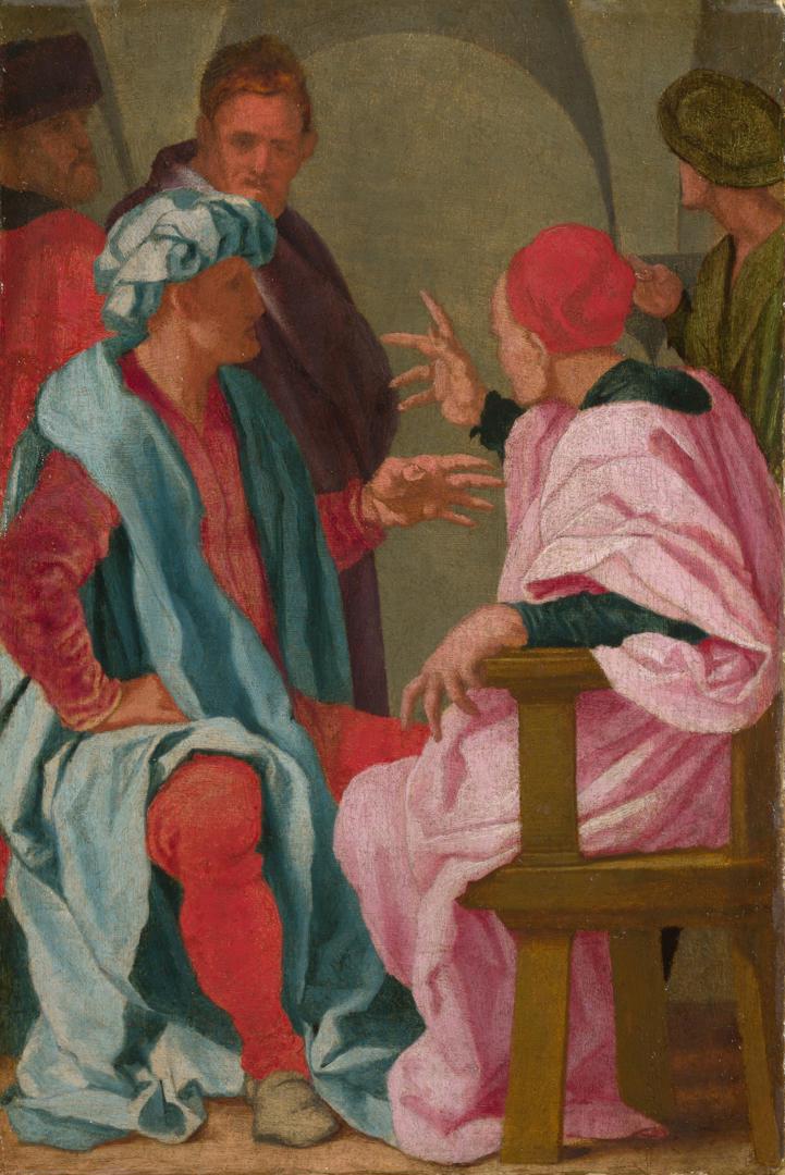 A Discussion by Circle of Pontormo