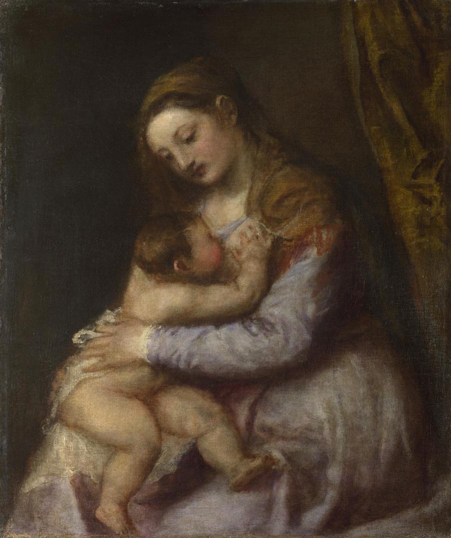 The Virgin suckling the Infant Christ by Titian