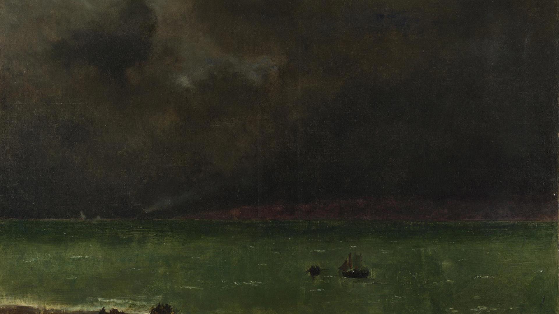 Storm at Honfleur by Alfred Stevens