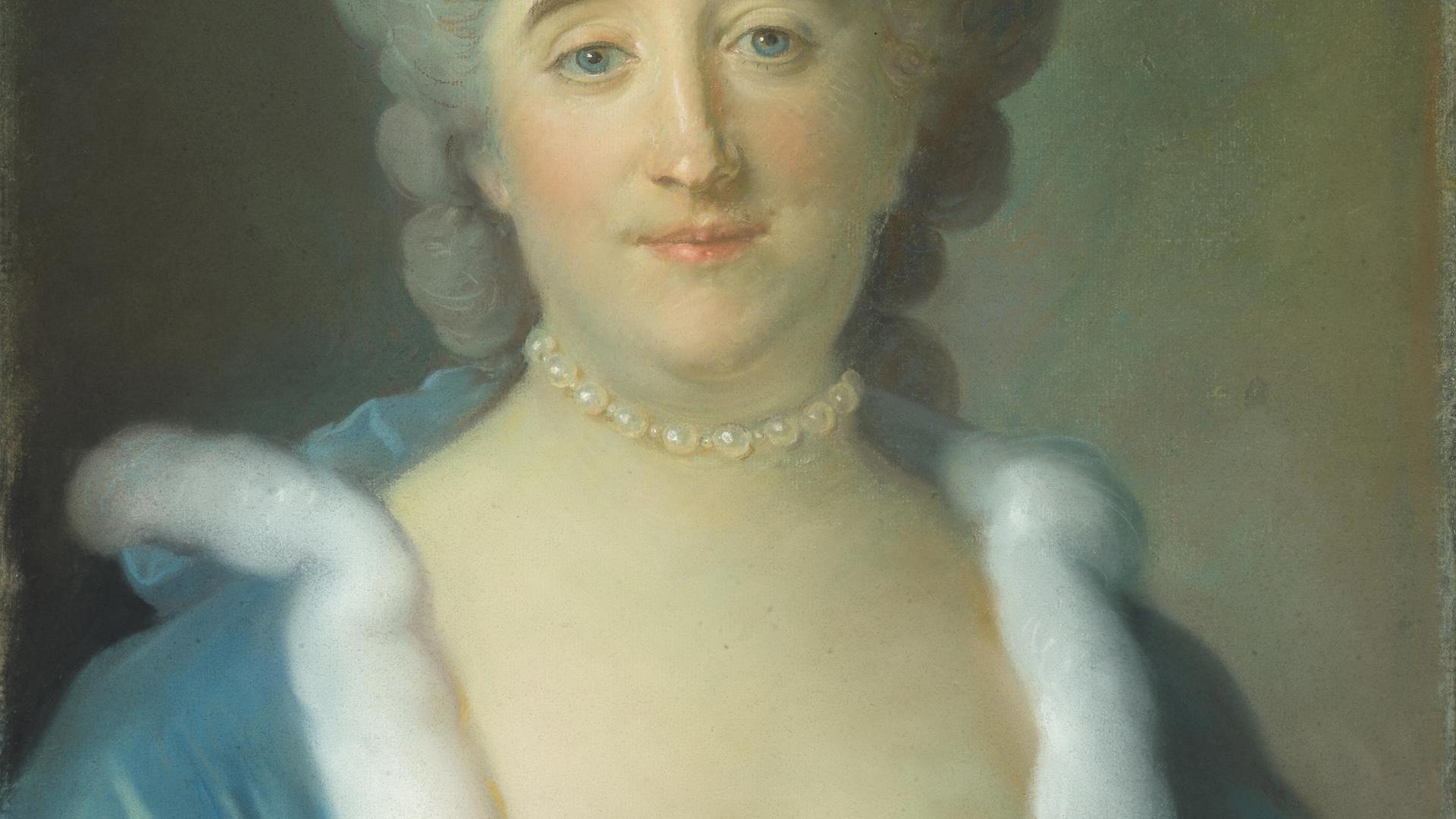 Marthe Legrix de la Salle, née Agard by Jean-Baptiste Perronneau