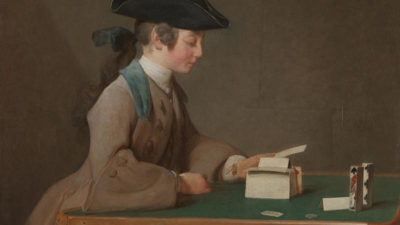 Jean-Siméon Chardin, 'The House of Cards', about 1740-1