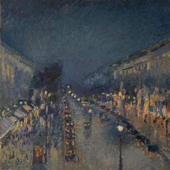 Pissarro's 'Boulevard Montmartre at Night'