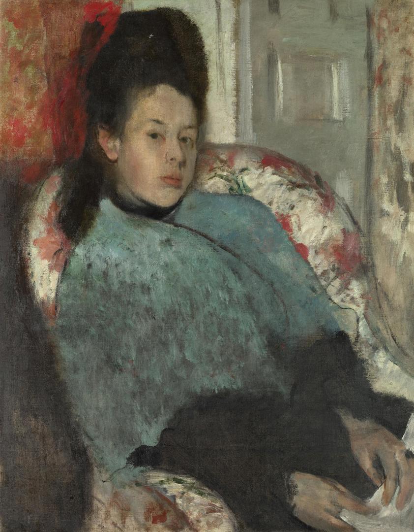 Portrait of Elena Carafa by Hilaire-Germain-Edgar Degas