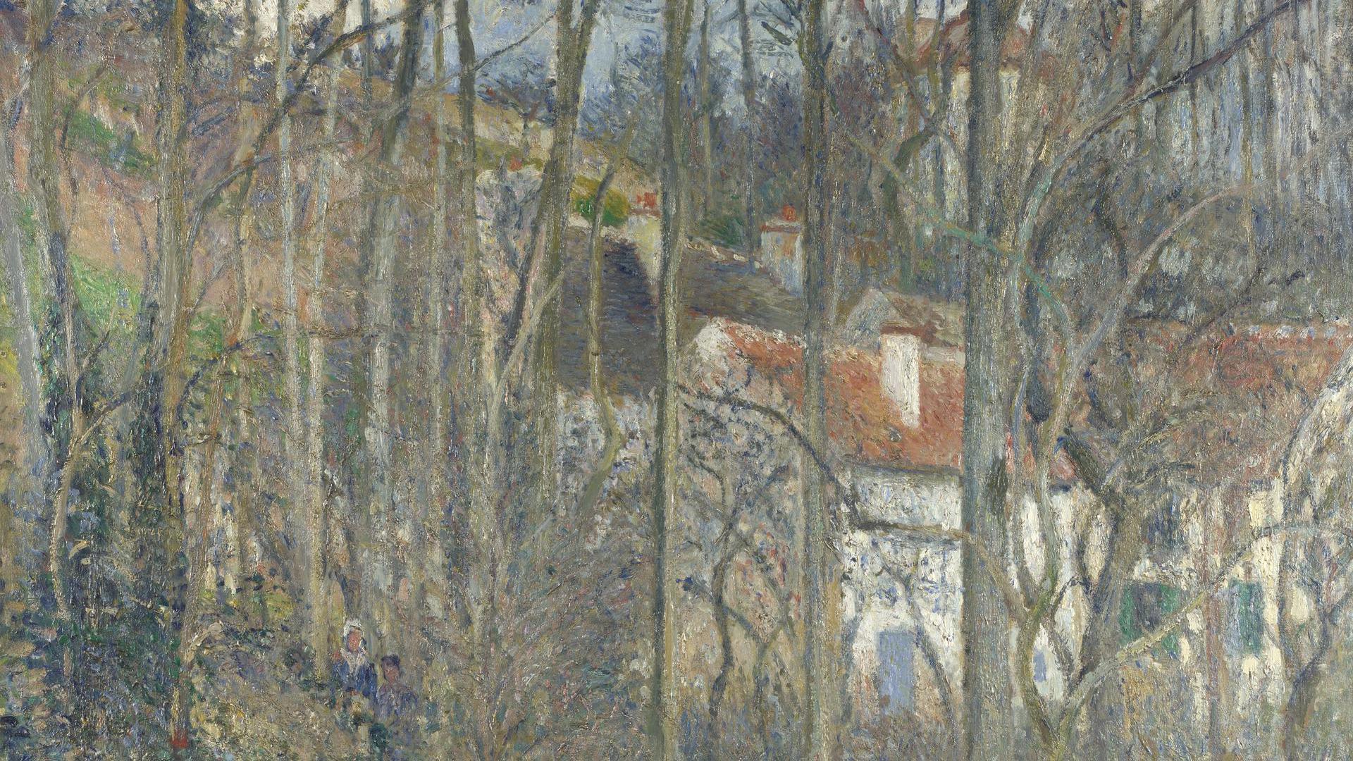 The Côte des Bœufs at L'Hermitage by Camille Pissarro