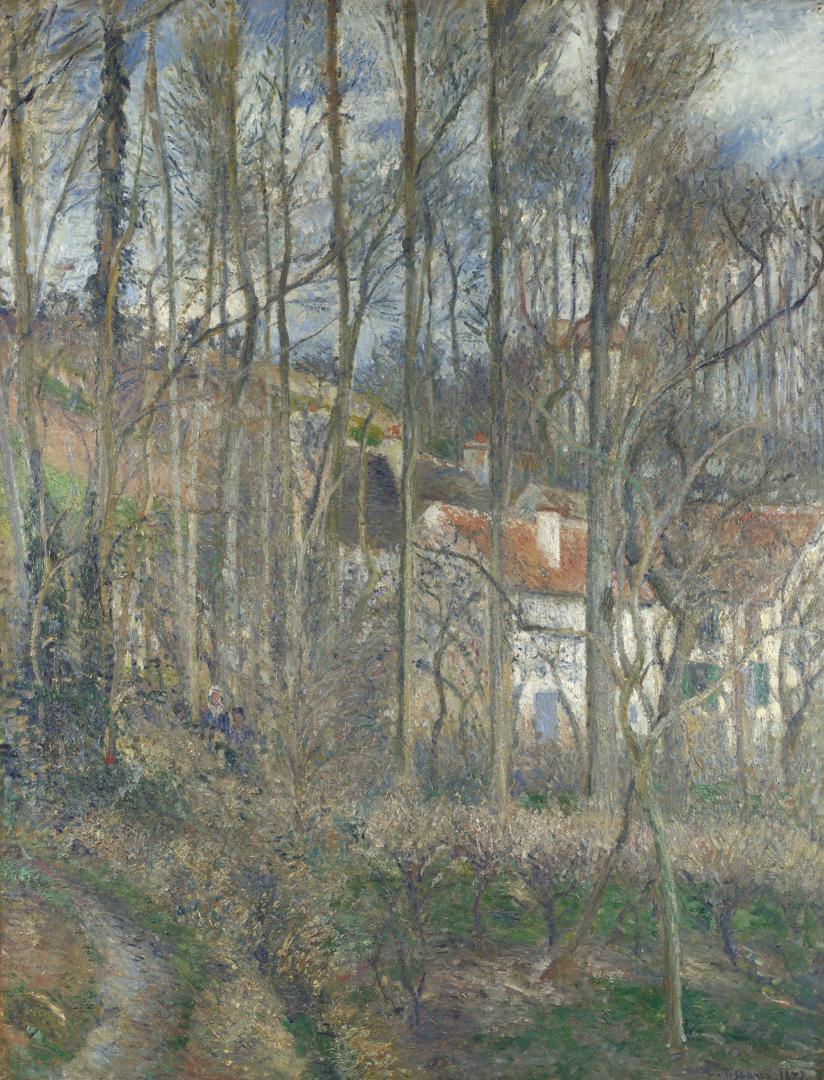 The Côte des Bœufs at L'Hermitage by Camille Pissarro