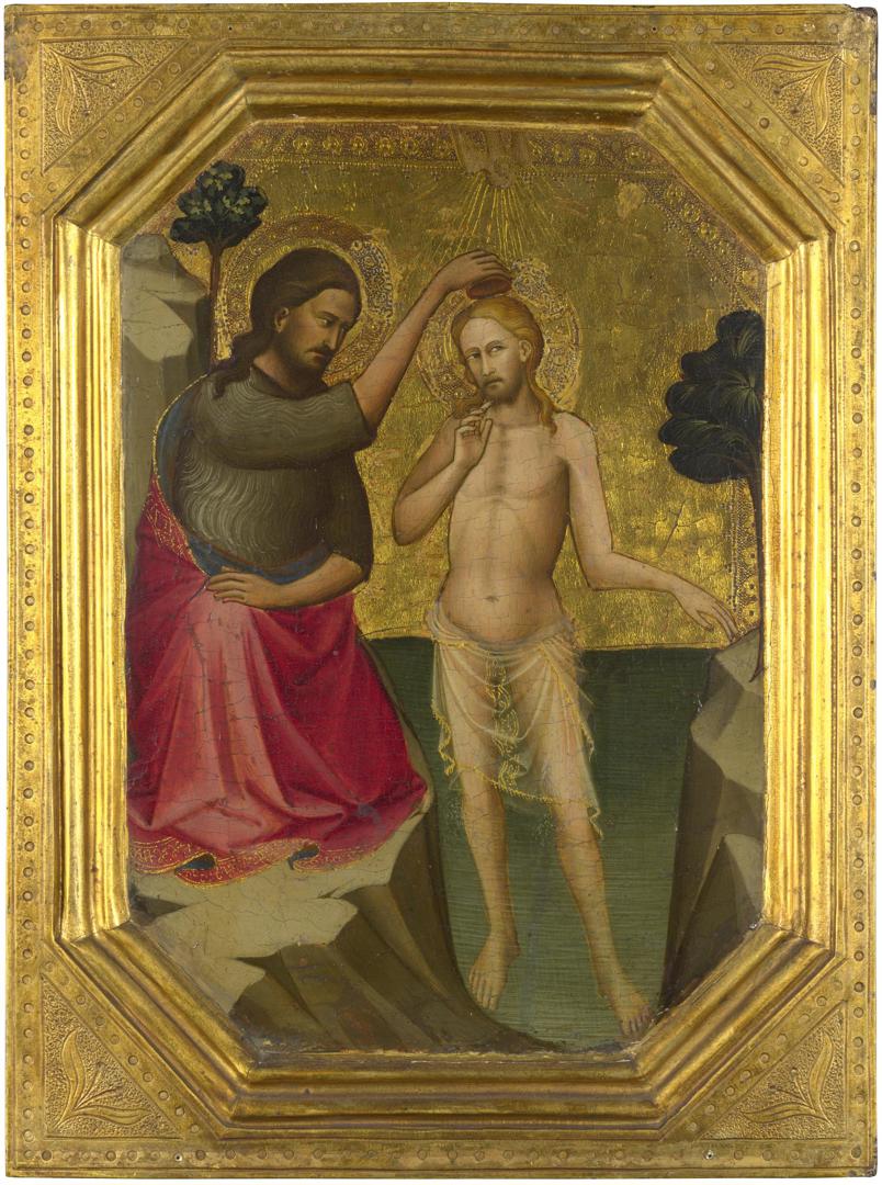 The Baptism of Christ by Probably by Lorenzo Monaco