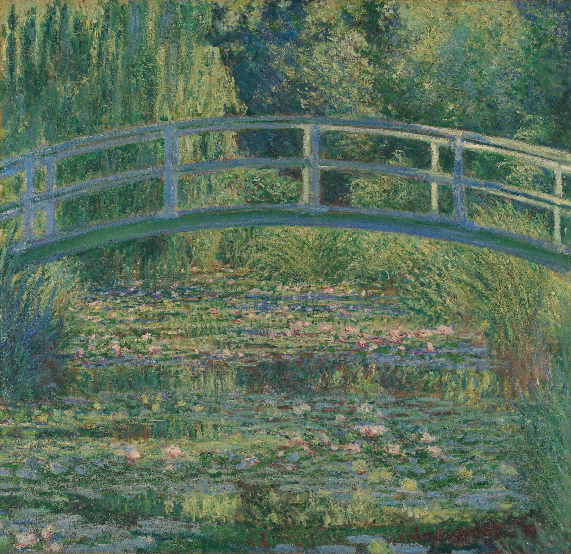 CLAUDE MONET Flowers Painting Poster or Canvas Print "The Water-Lily Pond" 1899 