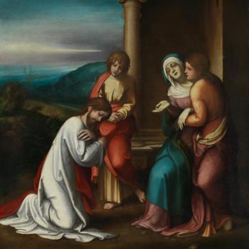 Christ taking Leave of his Mother