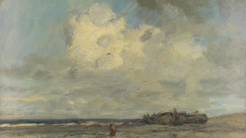 Jacob Maris, 'A Beach', probably late 1870s or 1880s