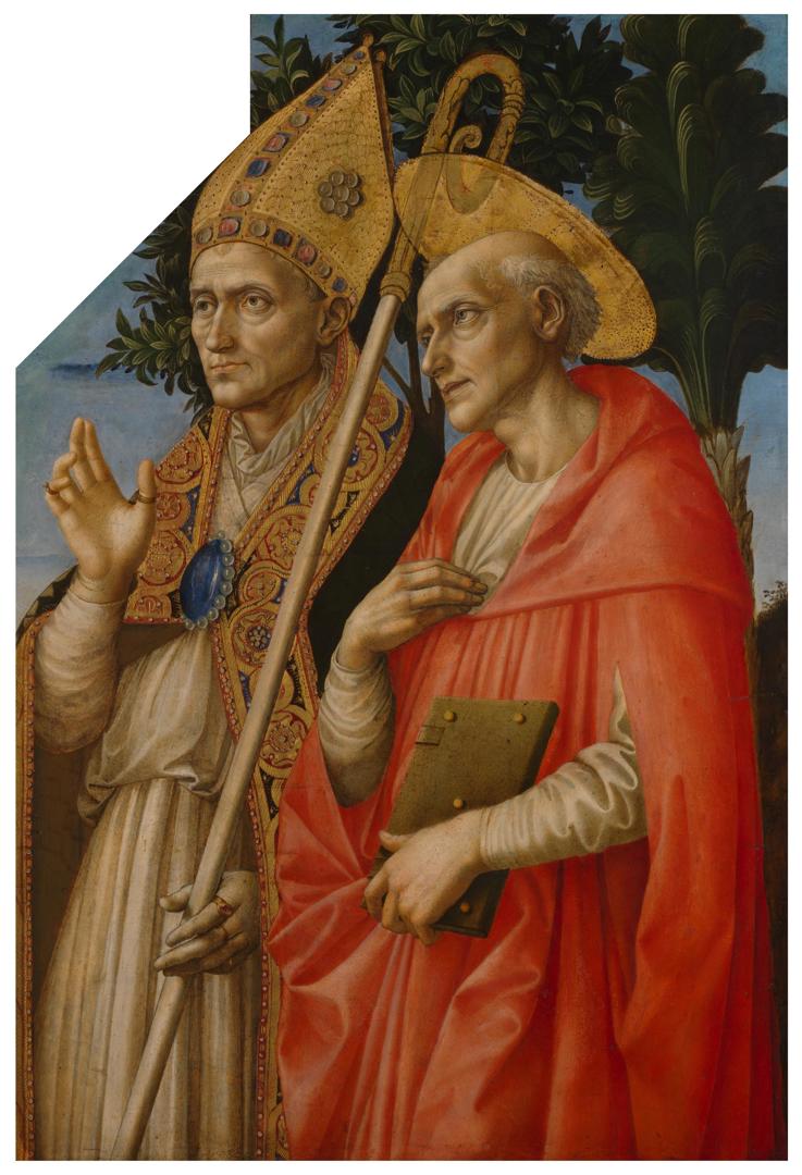 Saints Zeno and Jerome by Francesco Pesellino, Fra Filippo Lippi and workshop of Fra Filippo Lippi
