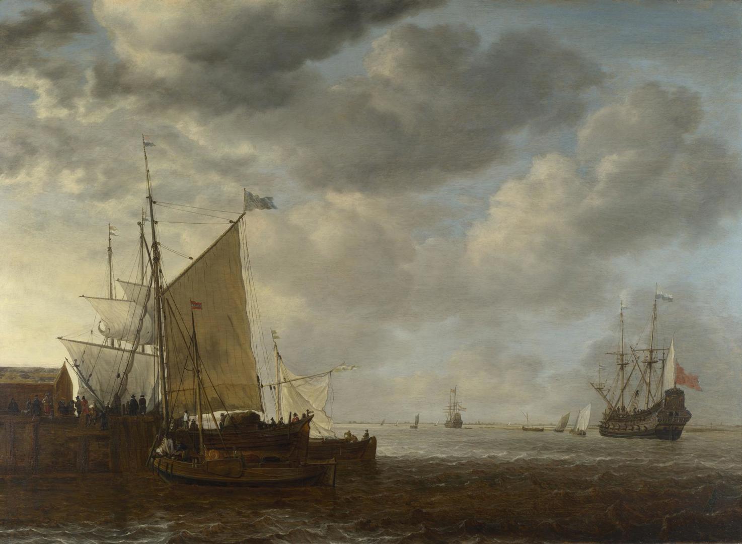 A View of an Estuary by Simon de Vlieger
