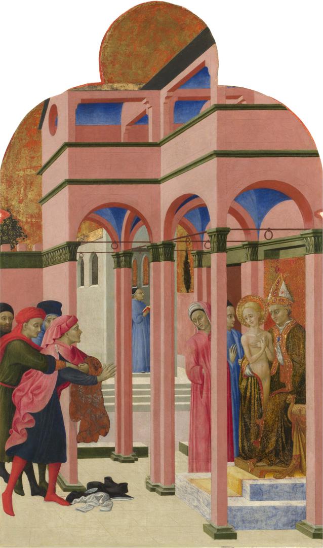 Saint Francis renounces his Earthly Father by Sassetta