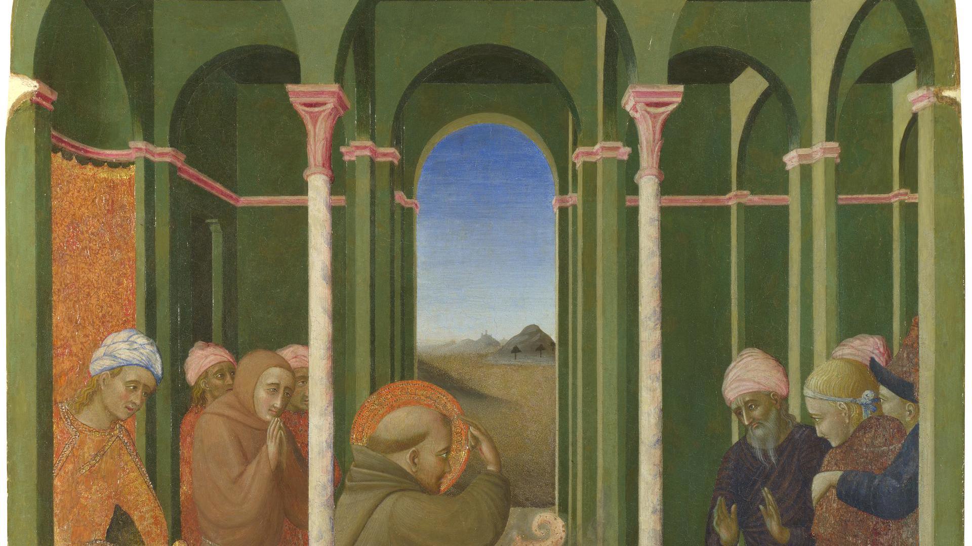 Saint Francis before the Sultan by Sassetta