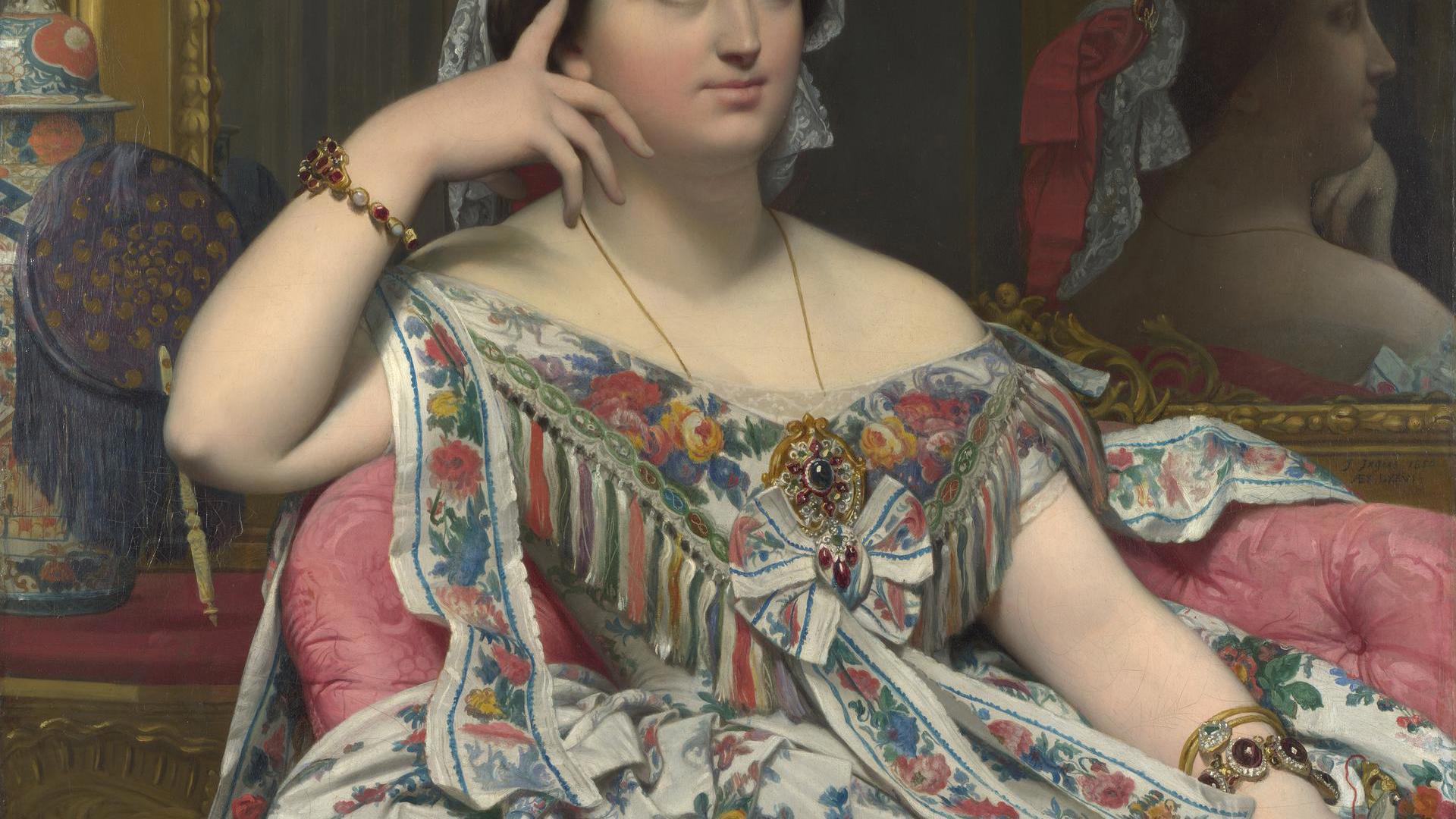 Madame Moitessier by Jean-Auguste-Dominique Ingres