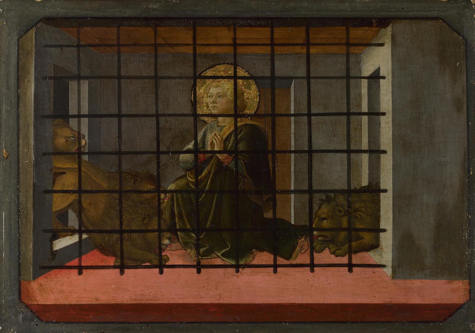Saint Mamas in Prison thrown to the Lions by Fra Filippo Lippi and workshop