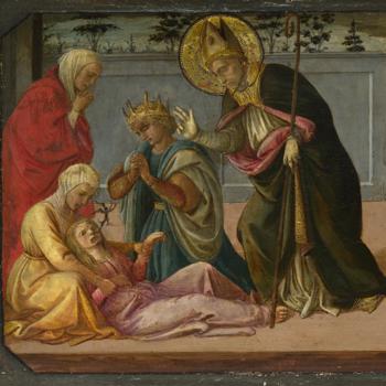 Saint Zeno exorcising the Daughter of Gallienus