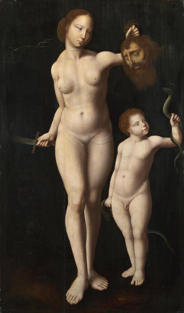 Judith and the Infant Hercules by Master of the Mansi Magdalen