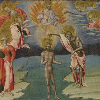 The Baptism of Christ: Predella Panel