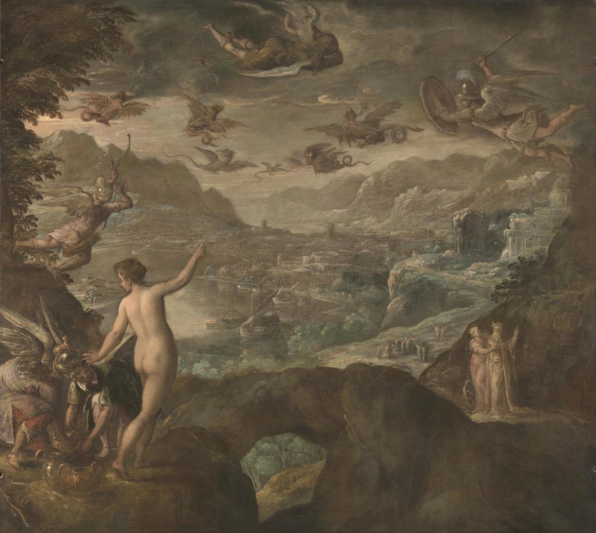 Landscape with the Expulsion of the Harpies by Paolo Fiammingo