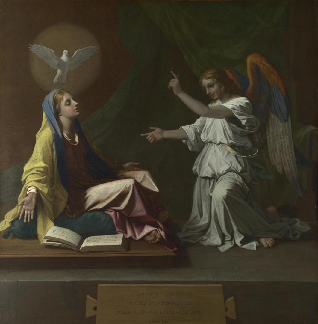 The Annunciation by Nicolas Poussin
