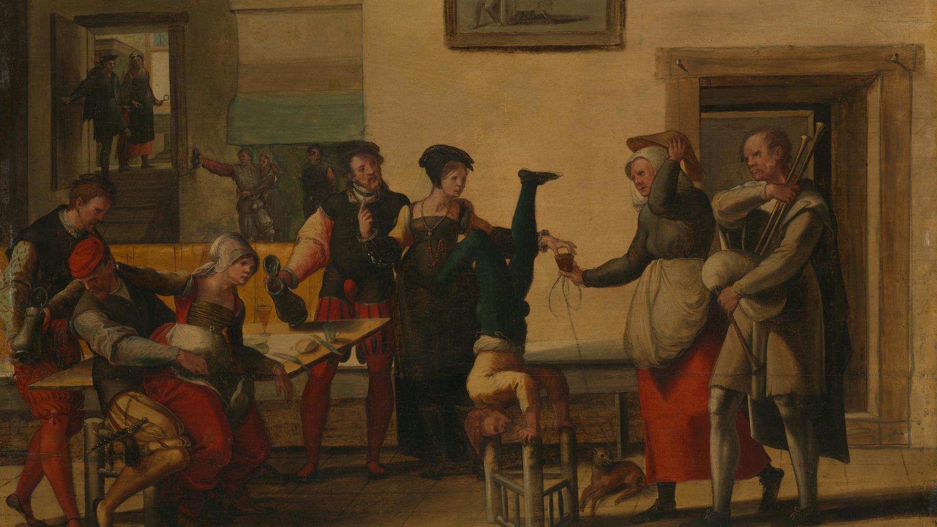 Entertainers in a Brothel by After The Brunswick Monogrammist