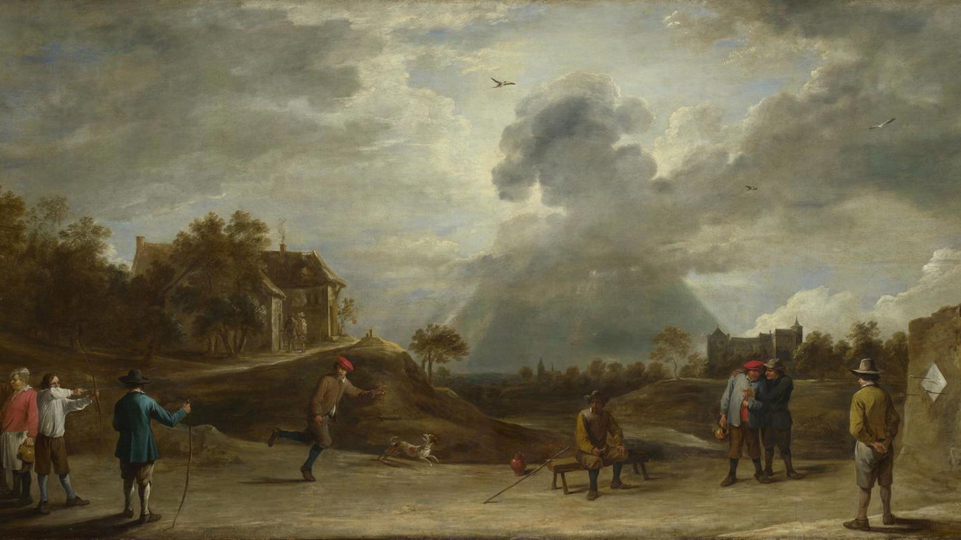 Peasants at Archery by David Teniers the Younger