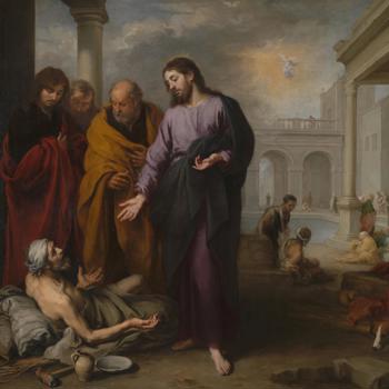 Christ healing the Paralytic at the Pool of Bethesda