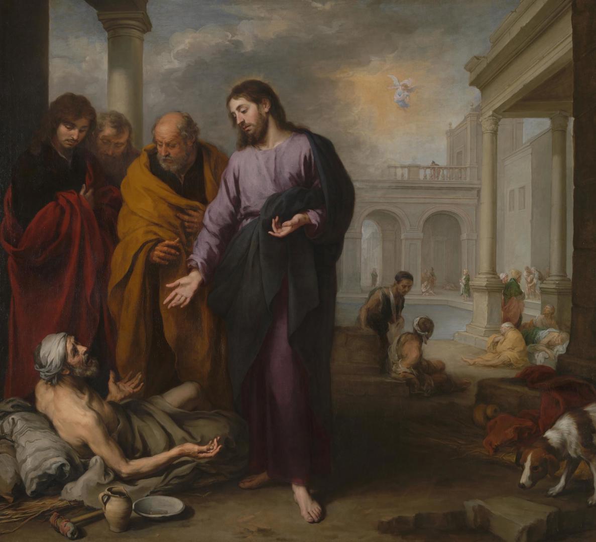 Christ healing the Paralytic at the Pool of Bethesda by Bartolomé Esteban Murillo