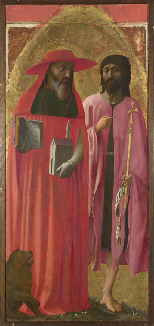 Saints Jerome and John the Baptist by Masaccio