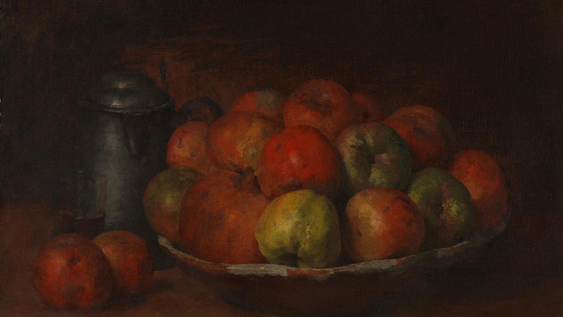 Gustave Courbet | Still Life with Apples and a Pomegranate | NG5983 |  National Gallery, London