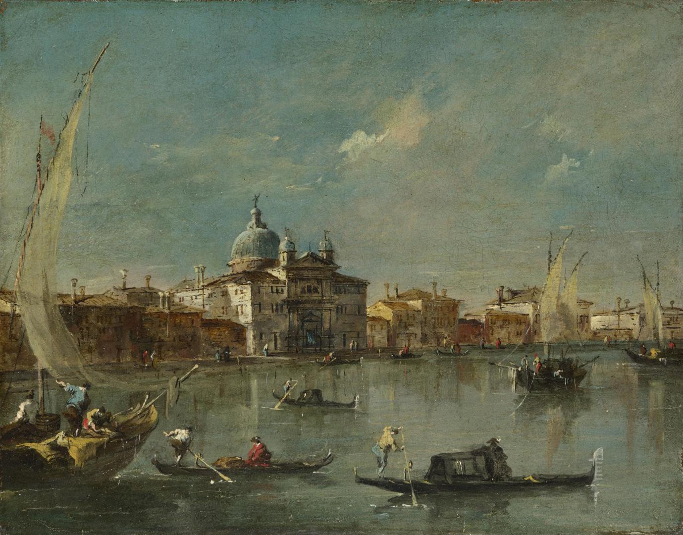 Venice: The Giudecca with the Zitelle by Francesco Guardi