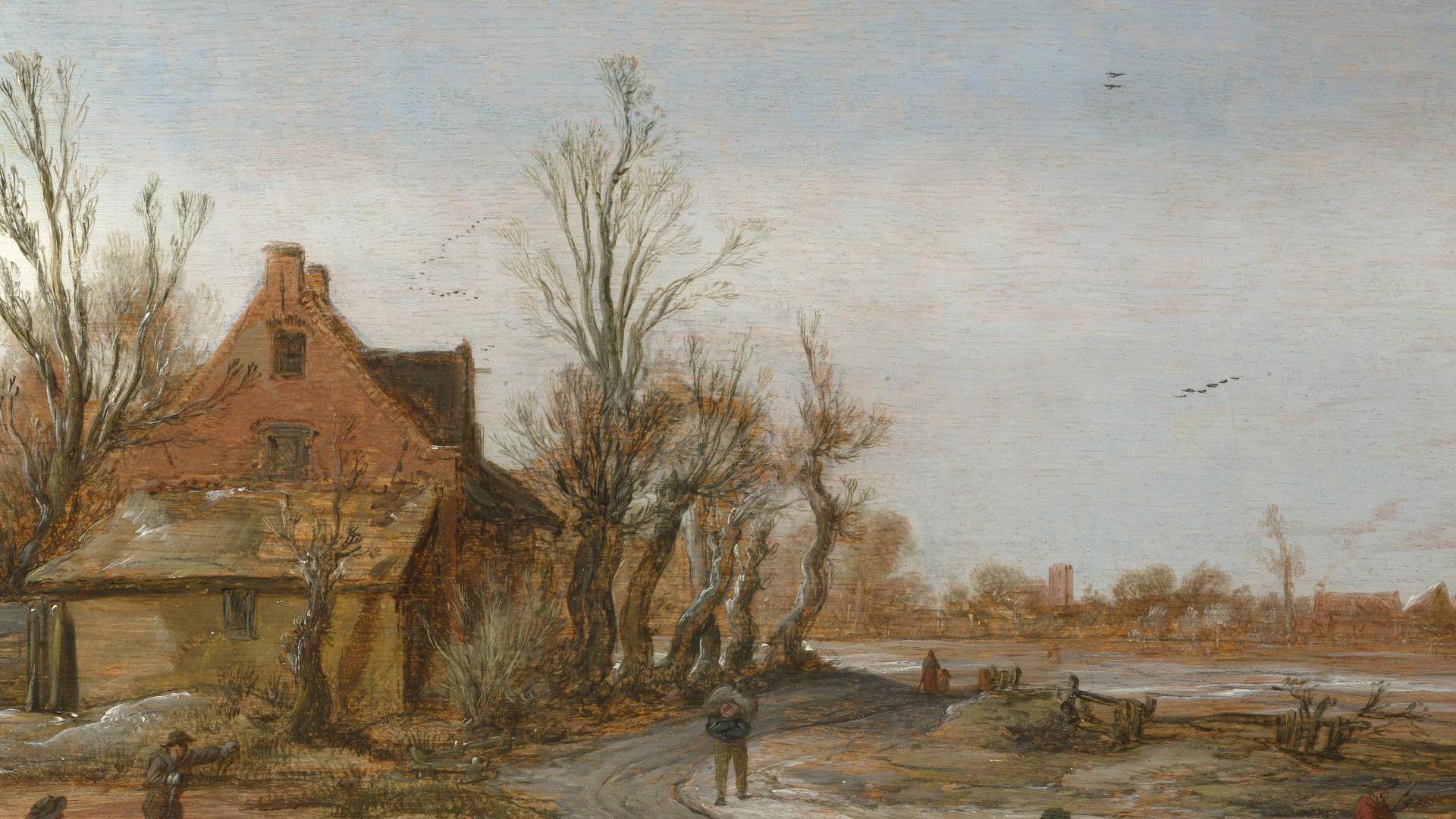 A Winter Landscape by Esaias van de Velde