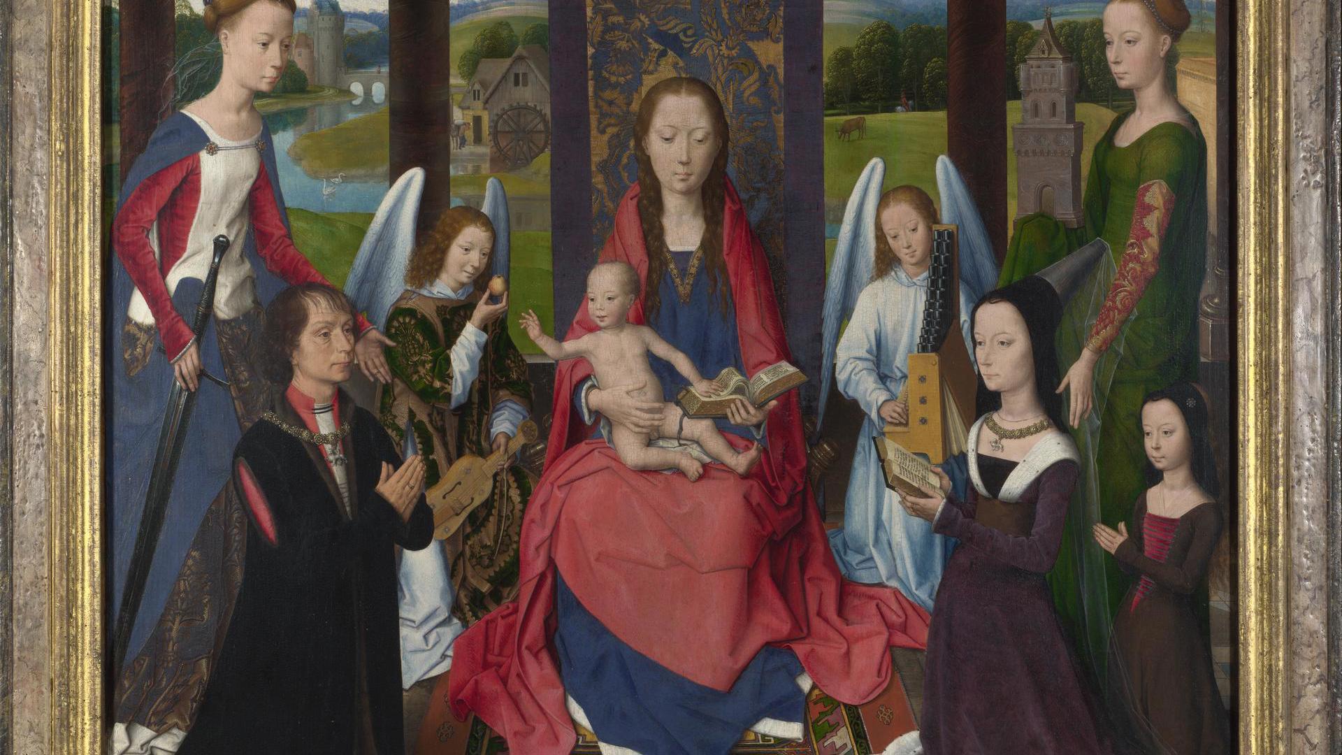 The Donne Triptych by Hans Memling