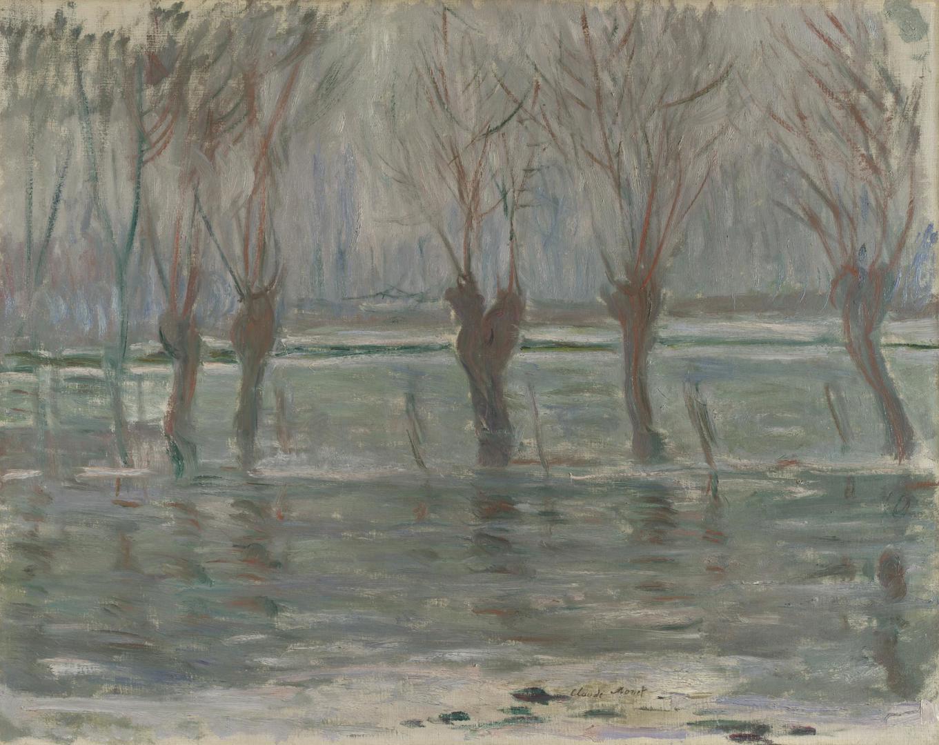 Flood Waters by Claude Monet