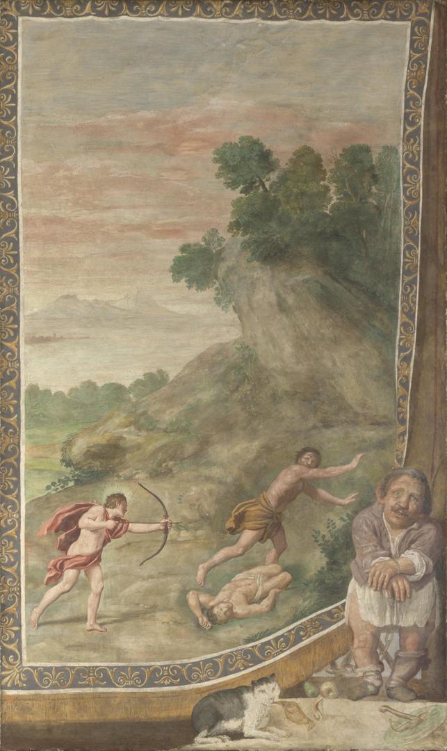 Apollo killing the Cyclops by Domenichino and assistants