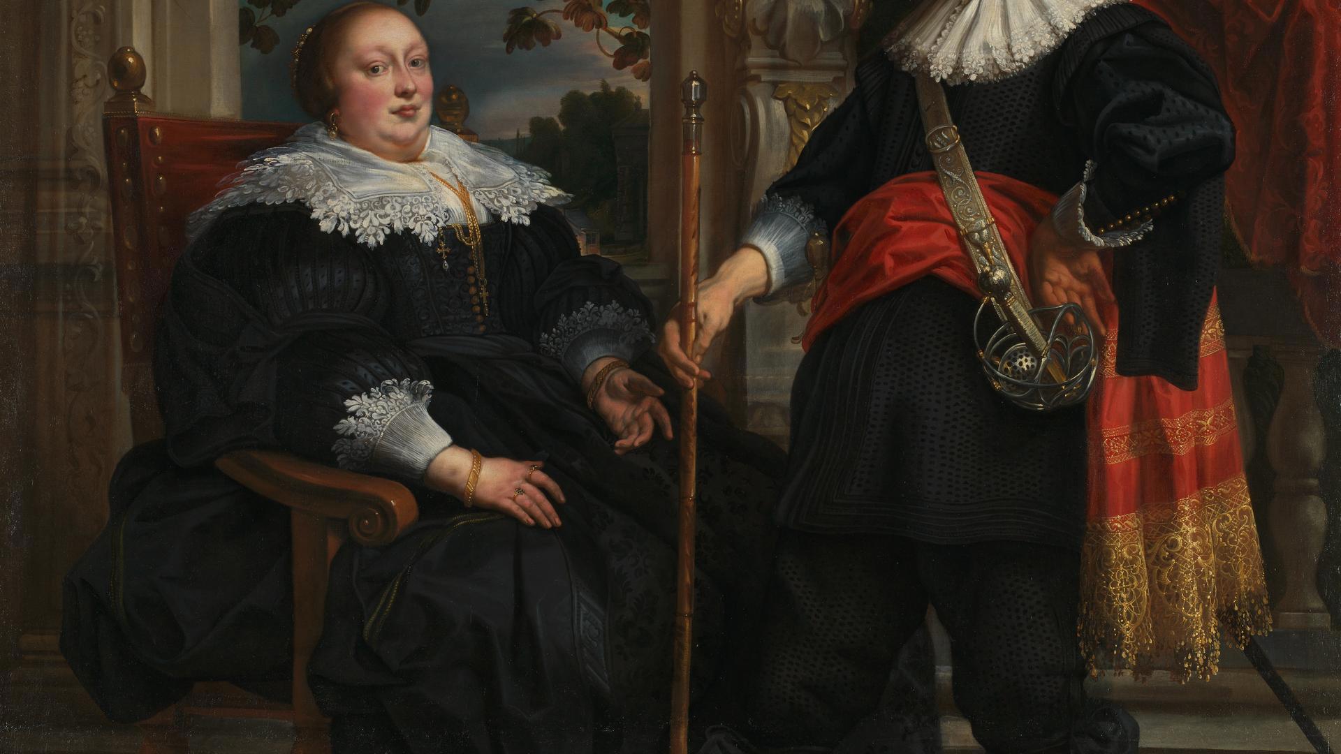 Portrait of Cornelis van Diest (?) and his Wife by Jacob Jordaens