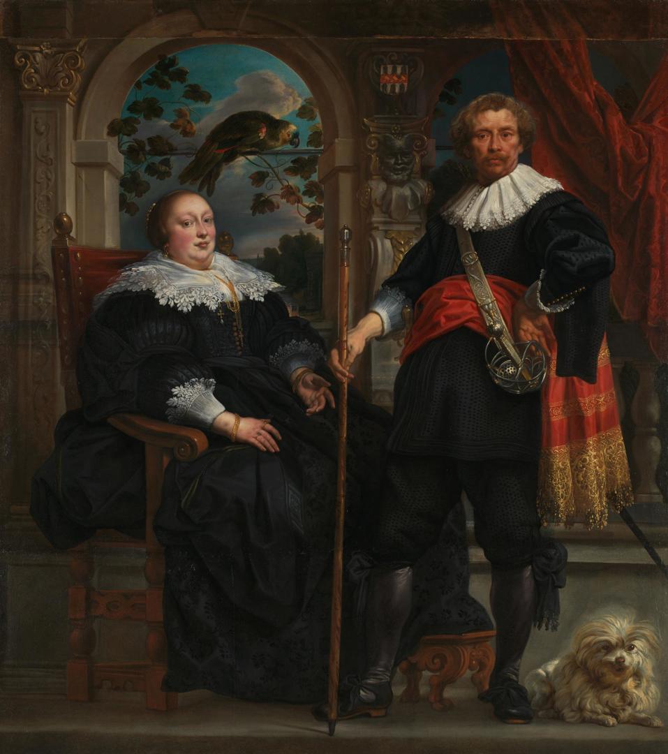 Portrait of Cornelis van Diest (?) and his Wife by Jacob Jordaens