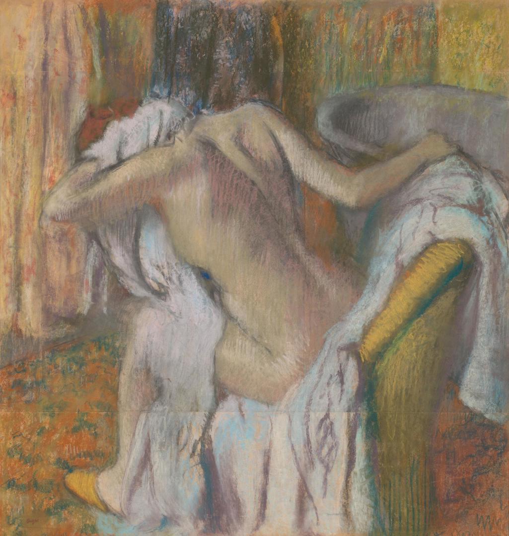 After the Bath, Woman drying herself by Hilaire-Germain-Edgar Degas