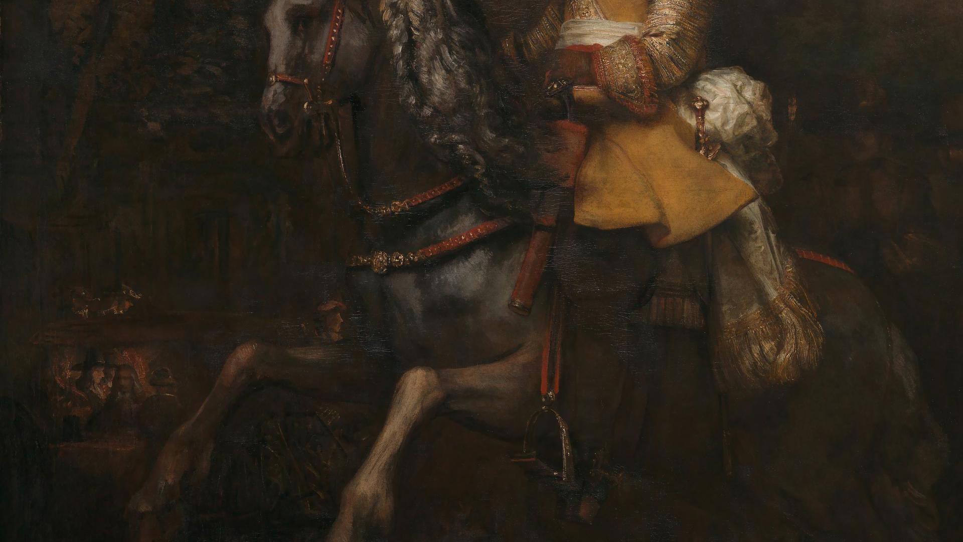 Portrait of Frederick Rihel on Horseback by Rembrandt