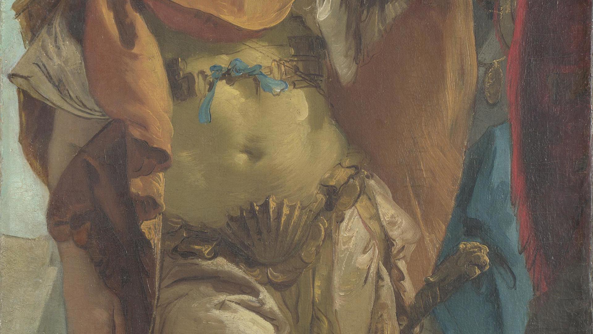 Rinaldo turning in Shame from the Magic Shield by Giovanni Battista Tiepolo